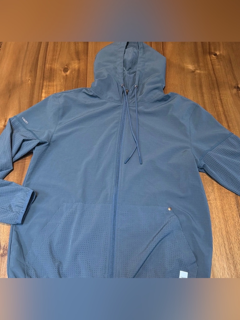 Vuori Stonesteps Windbreaker Women's Full Zip Blue (teal) VW500 Size Large EUC
